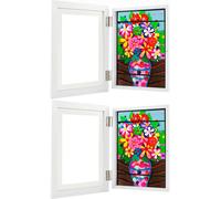 (Blanc, lot de 2) Cadre artistique pour enfants, cadre pour enfants avec ouverture frontale, cadre photo A4 modifiable pour les graphiques d'enfants, cadre de rangement pour les œuvres d'art peut être