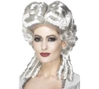 Blanc Marie Antoinette Perruque Halloween Baroque Déguisement Femmes Accessoire