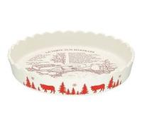 Blanc mat*tourtiere 30cm myrtilles * Table&cook tft301-01010t blanc G