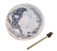 (Blanc) Meilleure offre - Totem musical fait main en polyester imitation peau de mouton éthéré 25 x