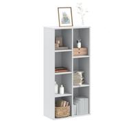(Blanc)Meuble de rangement,SIGNOR, Bibliothèque Contemporaine blanc 50x25x105 cm bois ingénierie 999307