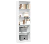 (Blanc)Meuble de rangement,SIGNOR, Bibliothèque Contemporaine blanc 60x24x176 cm bois ingénierie 370004