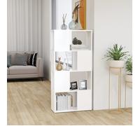 (Blanc)Meuble de rangement,SIGNOR, Bibliothèque Contemporaine,Séparateur de pièce blanc bois ingénierie 736284