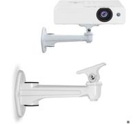 (Blanc)Mini support mural pour projecteur, capacité de charge 3kg Longueur 16 20cm Matériau aluminium, pour CCTV/caméra/projecteur/