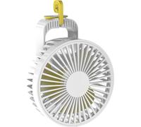 (Blanc) Mini ventilateur USB, ventilateur de table portable à clipser, ventilateur de table froid et silencieux pour la chambre, le bureau, la poussette en plein air