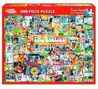 Blanc Montagne Puzzles Sixties Collage 1000 Pièce Puzzle 760mm x 610mm