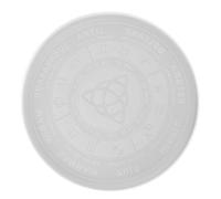 Blanc Moule en Silicone DIY Miroir Divinatoire pour Plateau Astrologique | Création Cristal Résine Époxy, Léger et Portable, Toucher Confortable, Nettoyage Facile, Design Simple