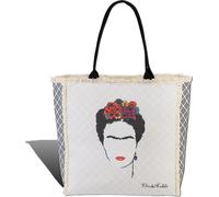 blanc nature multicolore Sac Frida Kahlo Portrait Frida Kahlo Canvas D2OTI800N