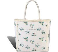blanc nature turquoise sac Frida Kahlo fleurs toile D2OTI800I