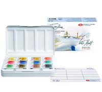 Blanc Night Artistes Aquarelle Artistes Aquarelles Set 12 Pans, Plastique Box