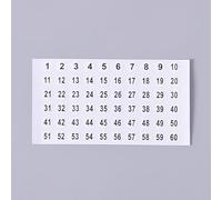 Blanc numéro 1-180 étiquettes autocollants pour bricolage artisanat auto-adhésif vernis à ongles étiquettes autocollant maison bureau décoration fournituresTraitement durable
