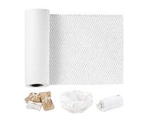 Blanc Papier nid d'abeilles, Papier d'emballage - matériaux d'emballage pour Articles sensibles - tampons de Transport - Rouleau de Papier Kraft 30cm x 10M, l’Emballage des Articles Film Bulles