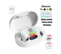 (Blanc) Pour iPhone Xiaomi Hu Samsung Écouteurs Mini Pods E7S TWS Bluetooth Casque sans fil Sport 9D Stéréo Étanche