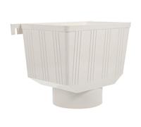 Blanc Raccord de Tuyau de Gouttière pour Drainage PVC 110mm | Collecte D’eau de Pluie, Usage Toiture et Patio, pour Gouttières PVC et Tuyaux 110mm