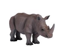 Blanc Rhinocéros Zoo Animal Jouet Figurine 13 CM Longueur Approx Mojo Fun 387103