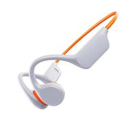 Blanc Rouge Casque à conduction osseuse Bluetooth IPX8 étanche 32G natation sport sans fil anti-bruit MP3 oreillette légère mémoire