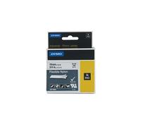 DYMO Ruban encreur Rhino IND 18489 Nylon 19 mm x 3,5 m Blanc/Noir