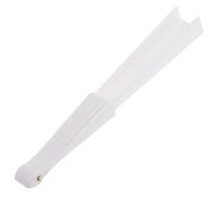 Blanc Structure D’éventail pour DIY en Plastique Pliable | Lamelles Robustes, Format Portable et Pliant, Usage Polyvalent, pour Création Manuelle