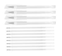 Blanc Stylo de Marquage Lot de 12 pour Sourcils, Waterproof | Trait Fin, Usage Salon Professionnel, Longue Durée, Ne Se Déforme Pas, pour Maquillage et Tatouage