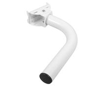 Blanc Support D'antenne Extérieur en Alliage D'aluminium Réglable | Rotation 0 à 120 Degrés, Fixation Murale Toit, Surface Lisse, Bords sans Bavures