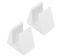 Blanc Support de Balance de Salle de Bain 2 Pièces Plastique | Rangement Vertical, Base Large Stable, Protège du Sol Humide, pour Balances Électroniques et Modèles en Verre
