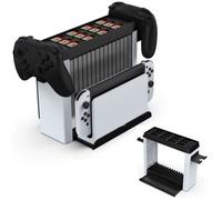 Blanc Support de Console multifonction Oled pour Nintendo Switch tour de support de stockage pour manettes