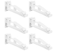 Blanc Support de Gouttière pour Drainage de Toit en PVC 6 Pièces | Remplacement Rapide, Bords sans Bavure, Réduit L’inclinaison, pour Gouttières Vinyle et Pluviales