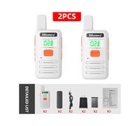 (Blanc) T1 Mini Talkie-walkie PMR 446 Talkies-walkies professionnels Largo Alcance Mini Radio Wolkie