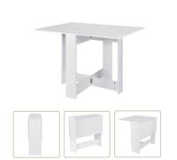 BLANC Table à Manger Pliable pour 2-4 personnes, Willonin® Console pliante pour petite espace, Modulable et Gain de place