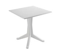 BLANC table carrée en polypropylène 70 x 70 x H 72 cm
