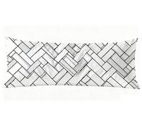 Blanc Taie Oreiller 40x120 cm Doubler Housse Traversin 120 x 40 cm Set de 1 Coussin Grossesse, Douce et Confortable avec Fermeture éclair Oreiller de Corps pour Canapé Lit Coussin Long J0-1067