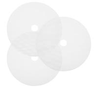 Blanc Tapis de Déshydratation à Mailles en Silicone Rond 3 Pièces | Réutilisable, Améliore la Circulation D'air, Moins de Nettoyage des Plateaux, pour Viande Séchée et Friandises