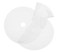 Blanc Tapis Déshydrateur 3 Pièces en Silicone Rond | Maille Ajourée, Réduit le Nettoyage, Améliore la Circulation D’air, pour Bœuf Séché et Friandises