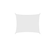 Blanc Toutes Les Tailles 420D imperméable à l'eau Voile d'ombrage carré Rectangle Triangle Jardin terrasse auvent Piscine Ombre Camp randonnée Cour pour Patio Terrasse(2x2m)