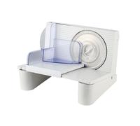 Blanc Trancheuse Professional Slicer Venteo 150 W Trancheuse Électrique Pied AntiDérapants Réglage De L'épaisseur De 0 À 15 Mm Lame En Acier Inoxydable De 17cm Tranche La Viande, Les Légumes Et Le Fro