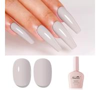 Blanc Vernis Semi Permanent, Blanc Ciment Vernis Gel Uv Semi Permanent Uv Led Soak Off Gel Nail Polish French Vernis À Ongles Gels Semi Permanents Diy Nail Art Kit 10ml