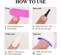 Blanc Vernis Semi Permanent, Blanc Ciment Vernis Gel Uv Semi Permanent Uv Led Soak Off Gel Nail Polish French Vernis À Ongles Gels Semi Permanents Diy Nail Art Kit 10ml
