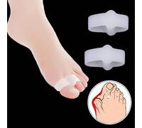 Blanca 2pcs - Correcteur De Pouce En Gel De Silicone, 2 Pièces, Coussinets De Soins Pour Les Pieds, Soulagement De L'hallux Valgus, Redresseur Des Doigts, Oignon, Petit Séparateur De Protection Des Or