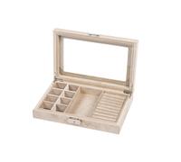Blanca Boîtes à bijoux Beige BL1101 - Unisex - Velours