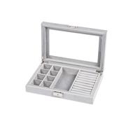 Blanca Boîtes à bijoux Gris BL1102 - Unisex - Velours