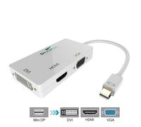 blanche - = 0.5 m - Thunderbolt2 ? adaptateur hub mini displayport vers hdmi vga dvi multi-ports, câble convertisseur pour Apple MacBook Air Pro dell surface