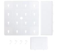 Blanche Étagère Murale Flottante pour Rangement Décoratif en PP Nordique | Rangement D’appoint, Organisation des Petits Objets, Forte Capacité de Charge, pour Parfums et Jardinière
