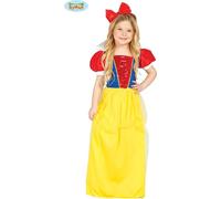 Blanche-Neige - Costume pour filles taille 110 - 146, taille:128/134