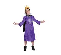 Blanche Neige | Costume Reine Sorcière Pour Enfant |Taille S (5-6 Ans) | Licence Officielle Disney | Robe Déguisement + Cape + Coiffe Couronne | Idée Cadeau Enfant Fan de Princesses et Méchantes