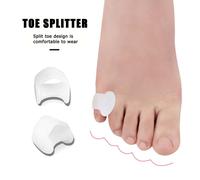 Blanche - Séparateur De Petit Orteil En Silicone, 1 Paire, Correcteur D'hallux Valgus, Soins Des Pieds, Protection Des Orteils