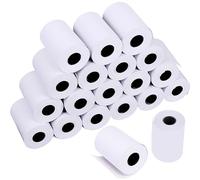 Blanches Étiquette Papier thermique, Emballage 20 rouleaux 57X40 mm 100% pur papier de pâte de bois d'impression clairement approuvé pour Supermarché Supérette