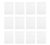Blanches Pochettes de Plastification Thermique PET 100 Pièces | Film Transparent Anti-reflet, Protection Éclaboussures et Rayures, pour Cartes Recettes et Badge
