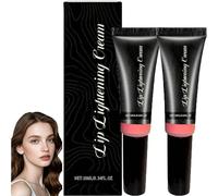 Blanchiment des lèvres pour les lèvres foncées, traitement des lèvres fumées, réduit la décoloration et les ridules, hydratation en profondeur, pour hommes et femmes (2pcs)