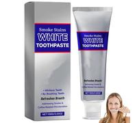 Blanchissant Dentifrice,Bright White Dentifrice,Blanchissant Instantané, Whitening Toothpaste Natural Mild and Non-irritating White Toothpaste,Anti-Taches Intensif,Enlève Taches Tabac, Café, Thé (1PC)