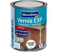 Vernis - aqua-polyuréthane - intérieur extérieur - satiné - 1 L - EXP BLANCHON